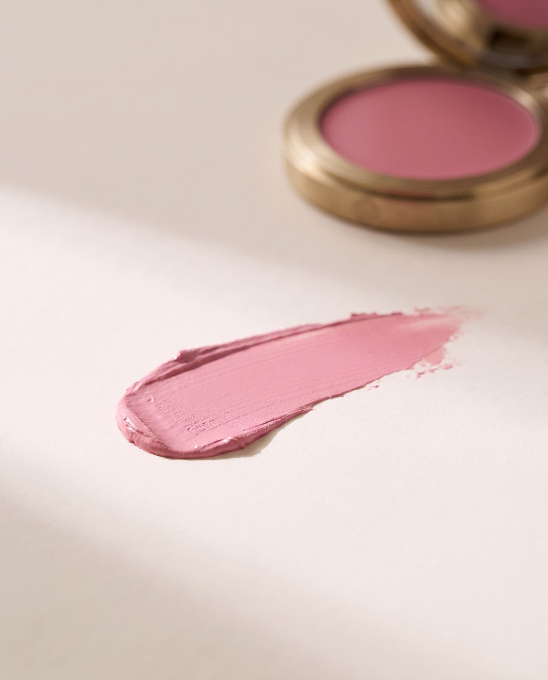 Aube swatched — cold petal pink